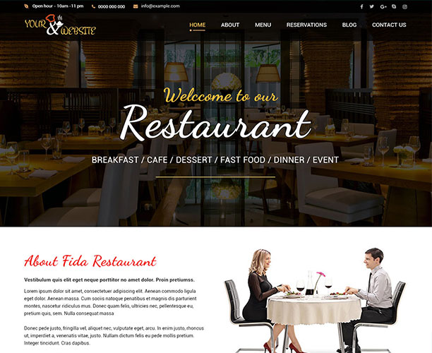 Resturant Website